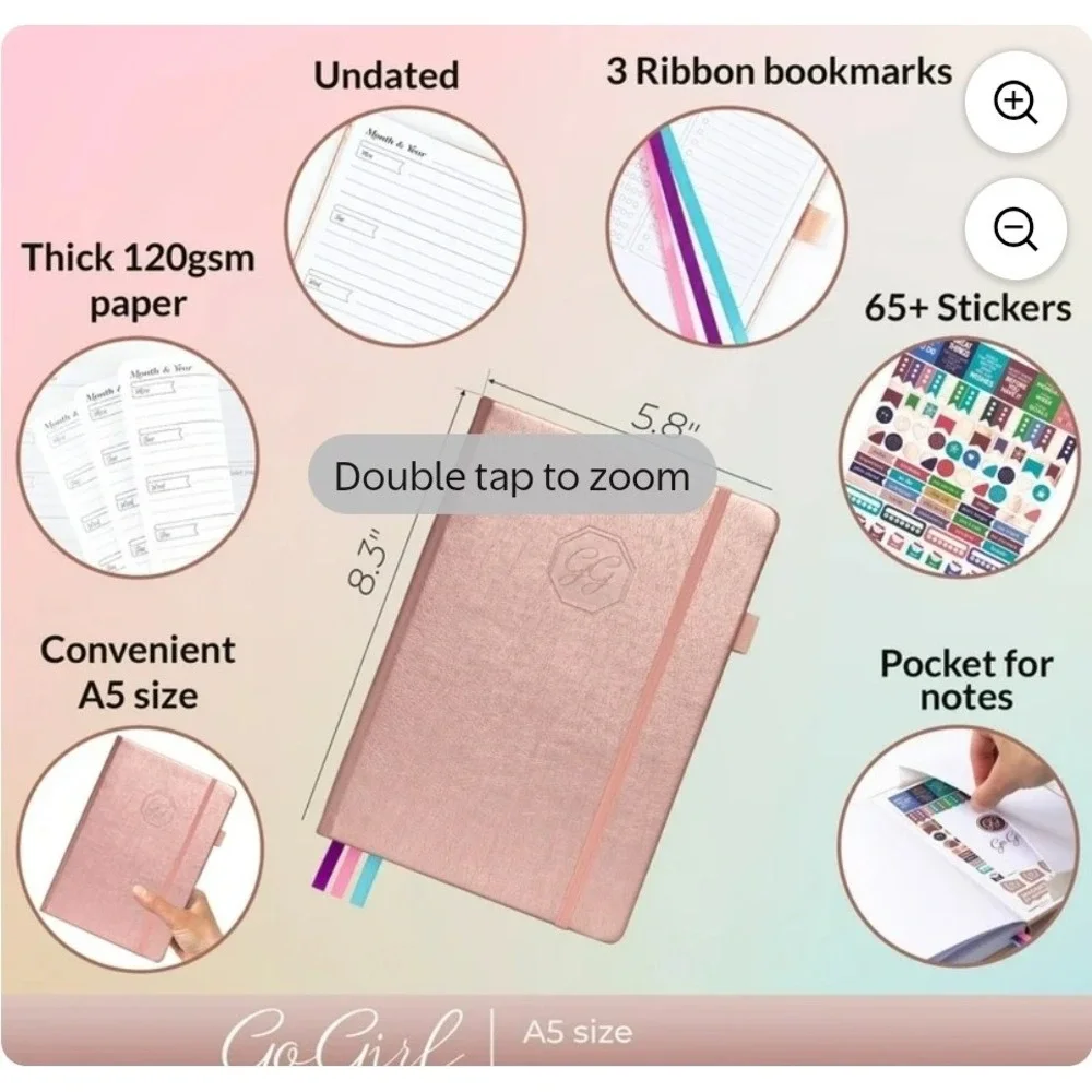GoGirl Monthly Planner Budget New Weekly Planner, Goals Journal & Agenda